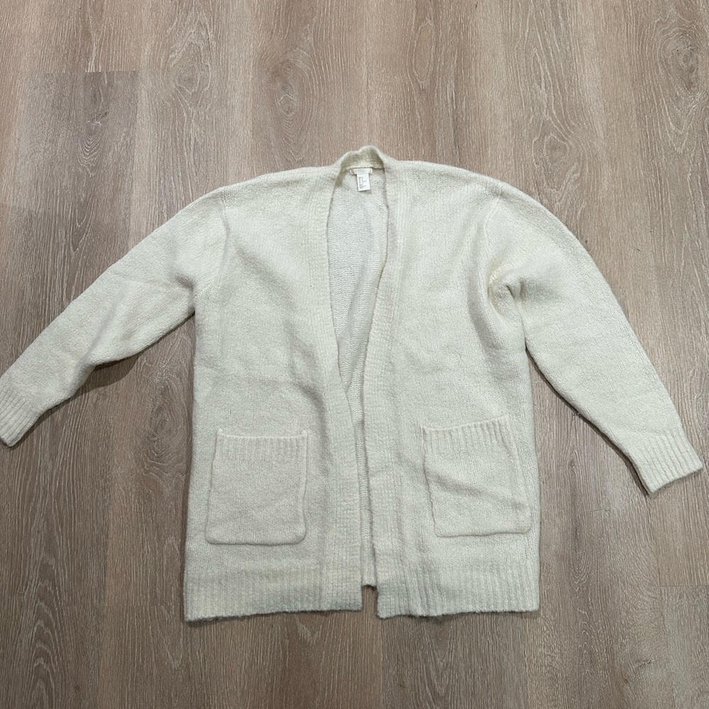 H&M cream cardigan